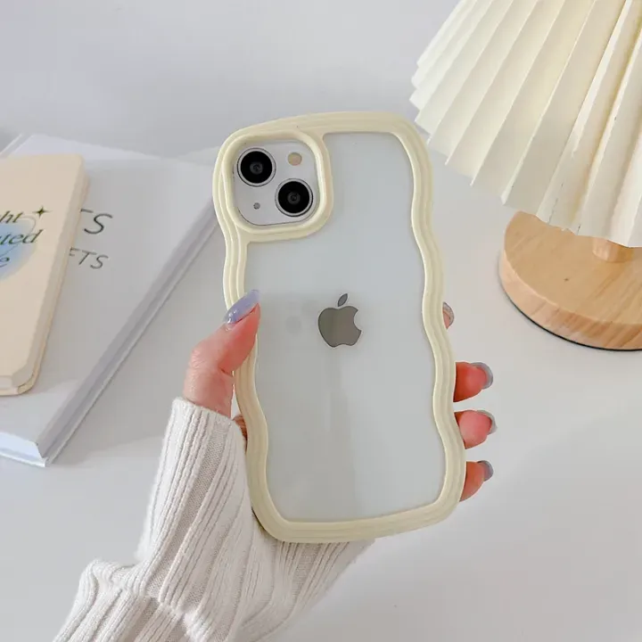Amo Store Premium Transparent Wavy Design Phone Case for iPhone 11–17 Pro Max, Soft Candy Bumper Slim Protective Cover - Image 6